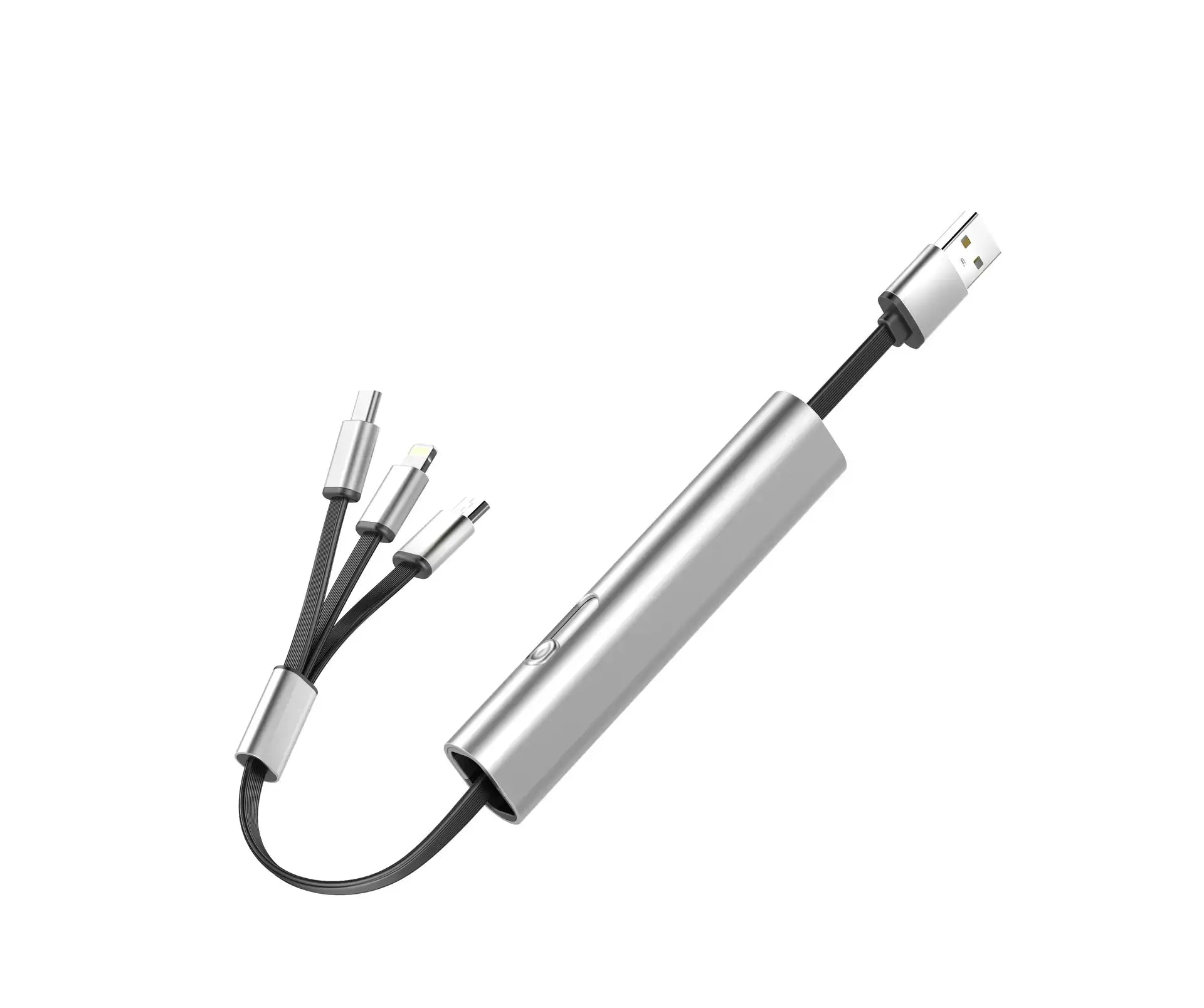 Portable Telescopic Data Cable – Type-C, Micro & Apple