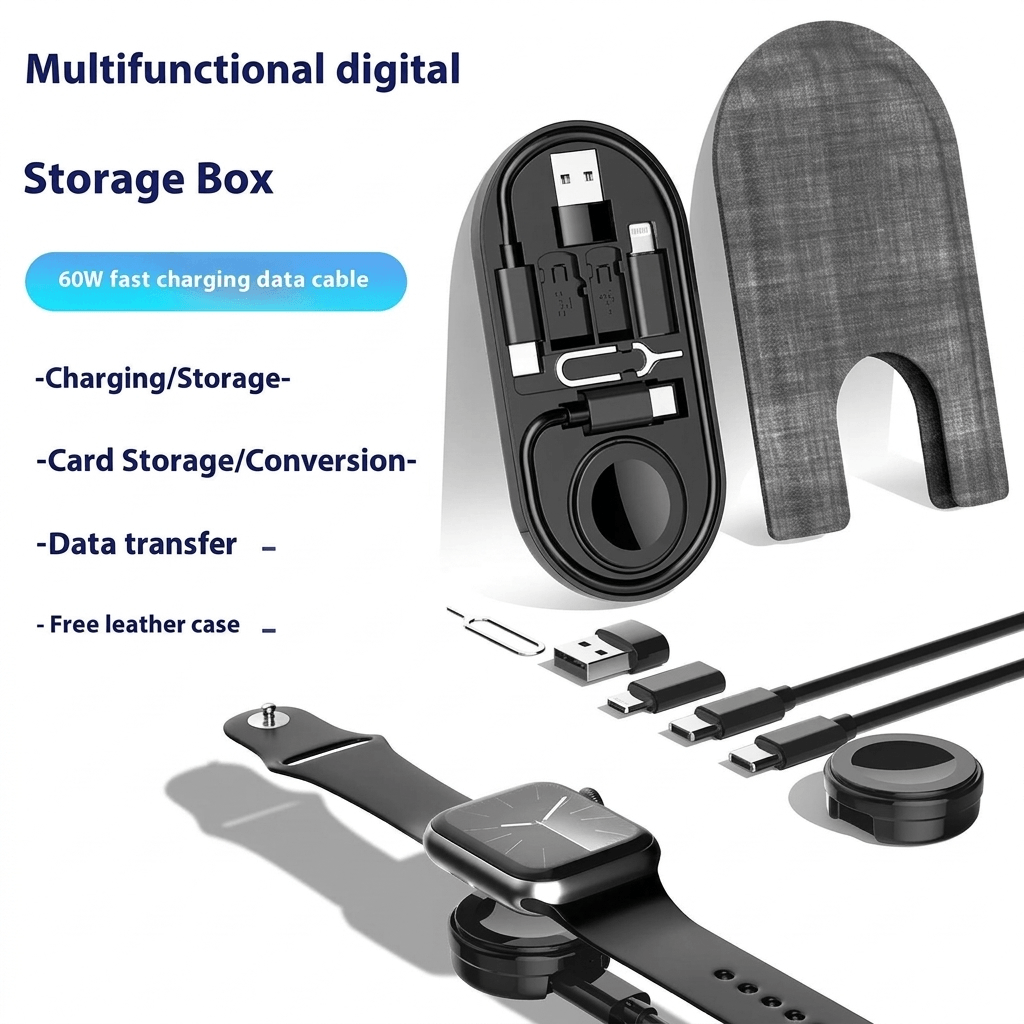 All-in-One Charge Card by Techs Park, showcasing compact storage and versatility for tech essentials.