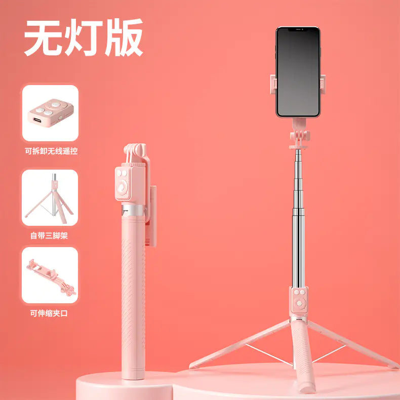 BT12 Bluetooth Selfie Stick Tripod with Light