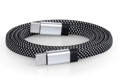 Magnetic USB Charging Cable nylon braided durability Techs Park
