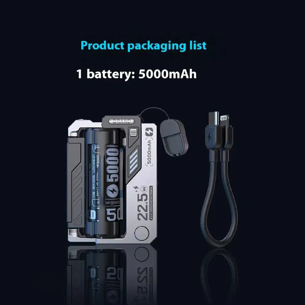 Cartridge Replacement Type-C Power Bank – Modular Fast Charging 
