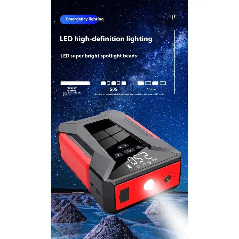 Car Power Bank Jump Starter - 12V All-in-One Solution
