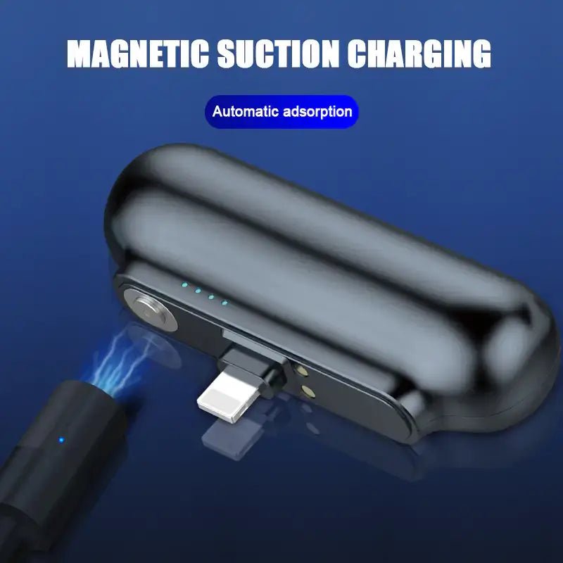 Creative Portable Mini Power Bank with Built-in Cable