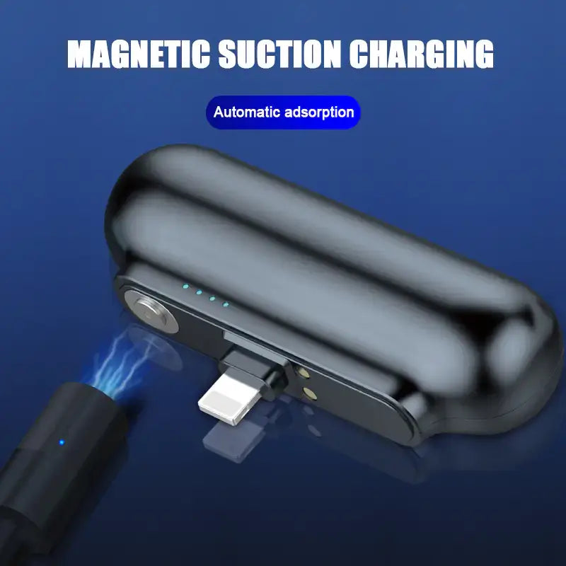 Creative Portable Mini Power Bank with Built-in Cable