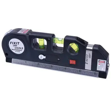 Multifunction Laser Level Tape - Precision & Accuracy tool featuring a laser level and tape measure for alignment.