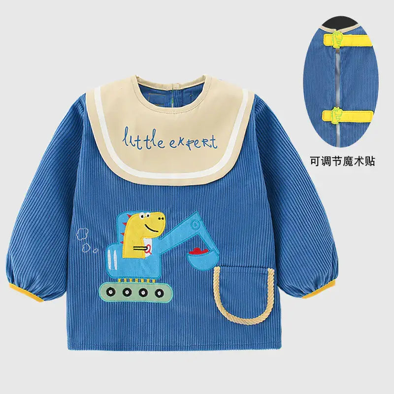 Waterproof Bib for Girl and boy - Stylish Reversible Design