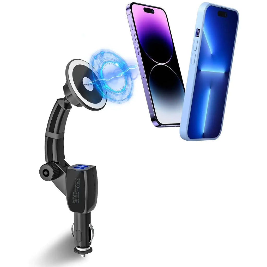 Kolasels Cigarette Lighter Adapter with Magnetic Phone Holder for Car – Techs Park