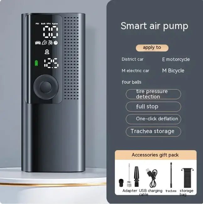 Smart Tire Inflator – Portable Air Compressor 120 PSI