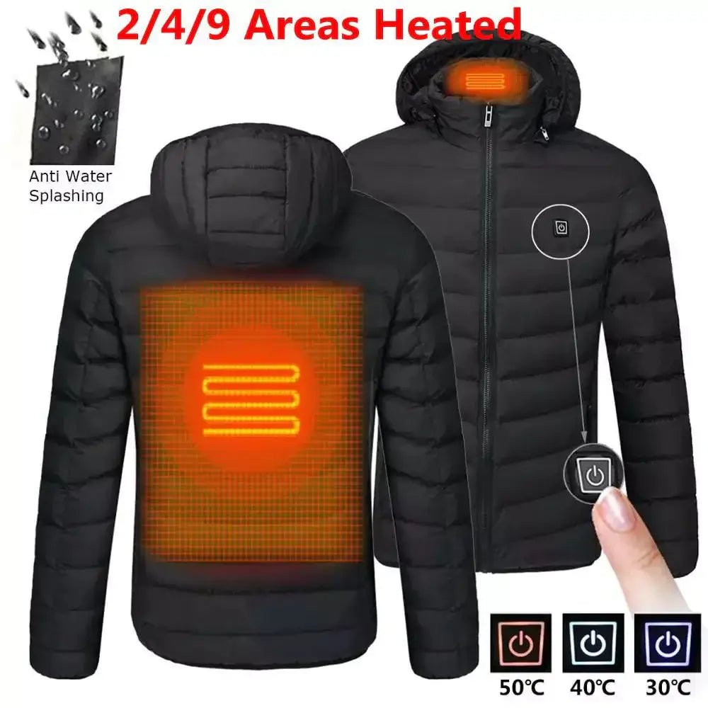 Smart Heating Vest – USB 9-Zone Heated Winter Wear