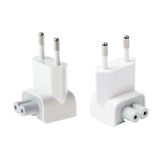 Droya AC Adapter Europe Plug Converter Travel Charger Adapter for MB Book Mac/Book/Phone/Pod (2 - Pack)