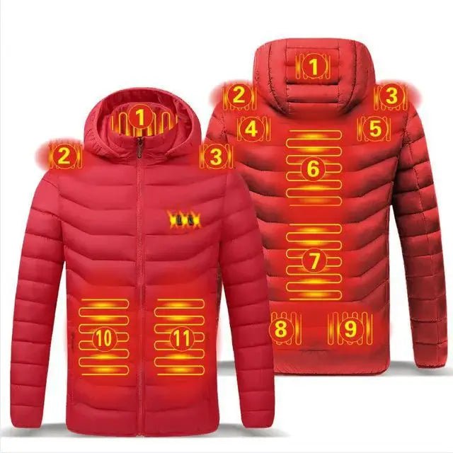 Smart Heating Vest – USB 9-Zone Heated Winter Wear