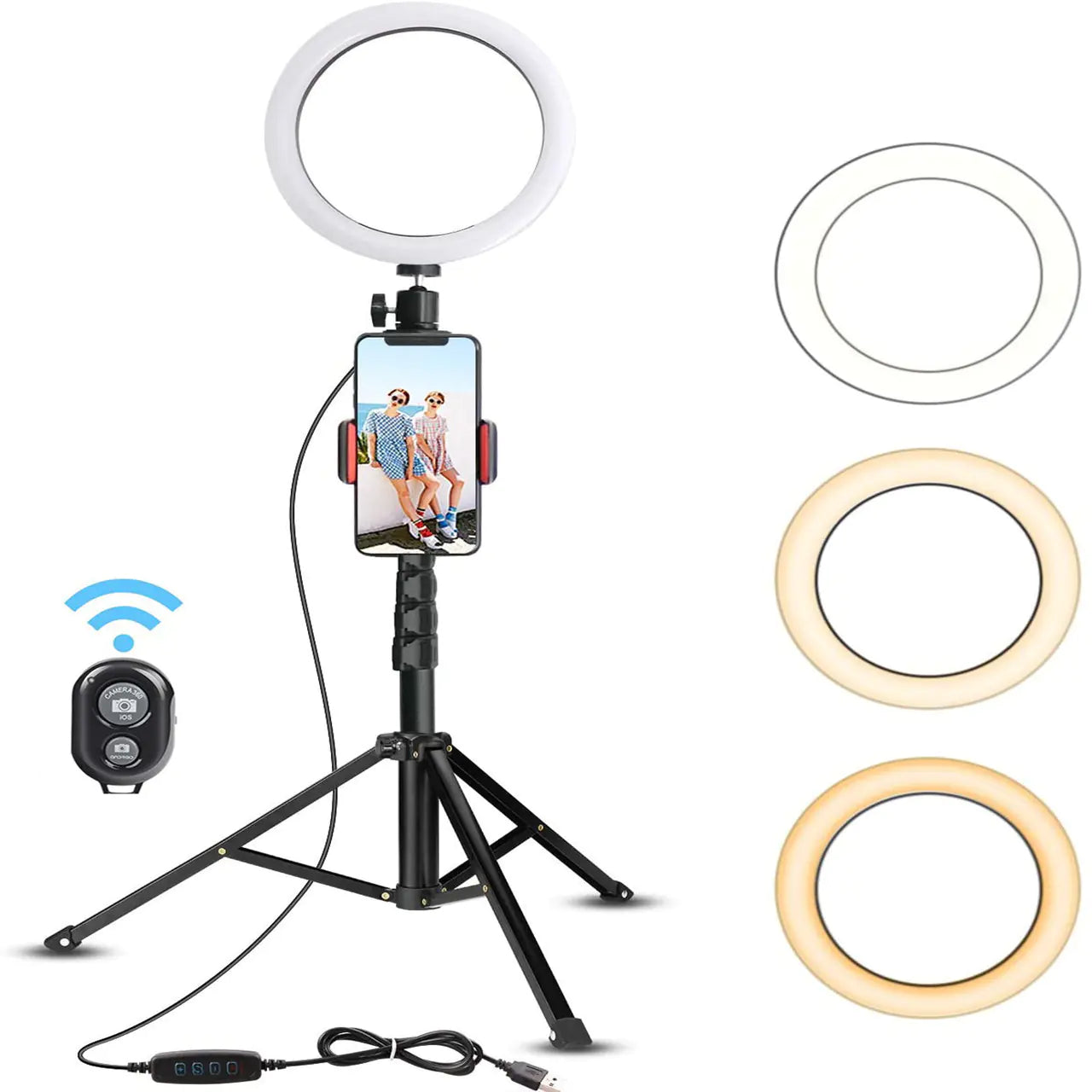 8-Inch Selfie Ring Light for Mobile Beautification