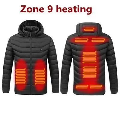 Smart Heating Vest – USB 9-Zone Heated Winter Wear