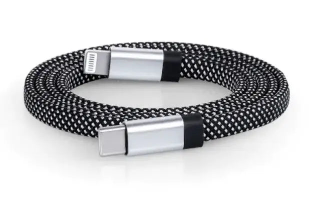 Magnetic USB Charging Cable nylon braided durability Techs Park