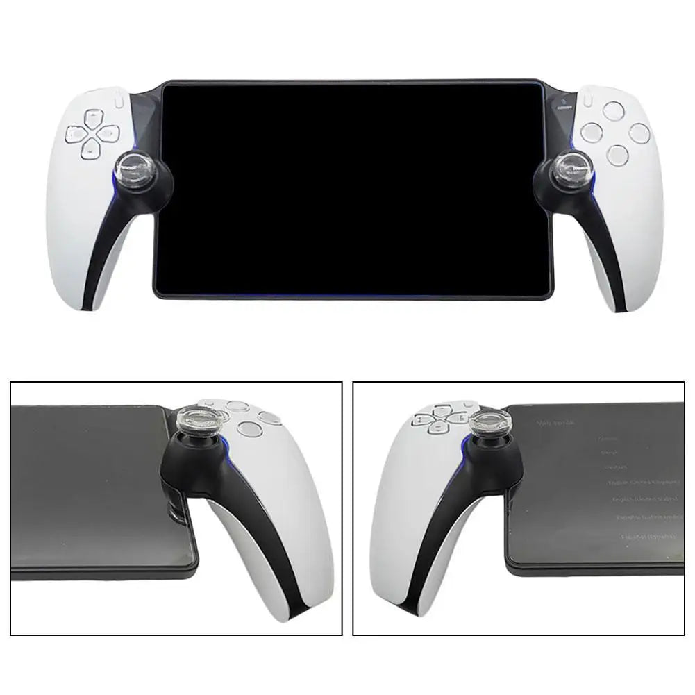 1pair Rocker Cap For PlayStation Portal Liquid Silicone Transparent