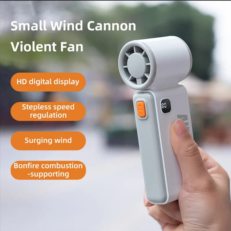 Mini Handheld Violent Fan Usb Charging Outdoor Battery Portable High