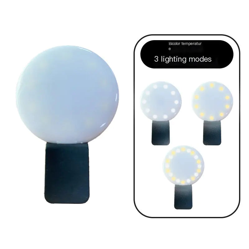 USB Rechargeable LED Selfie Light for Live Streaming