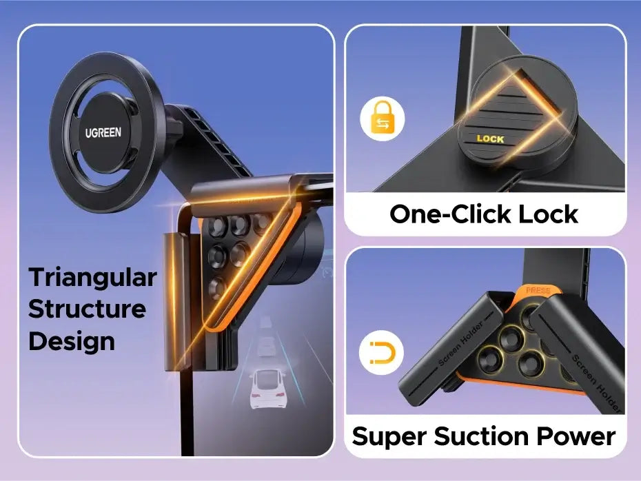    UGREEN MagSafe Car Phone Mount with strong magnetic hold