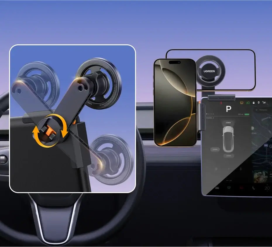     MagSafe Car Phone Mount with durable suction design