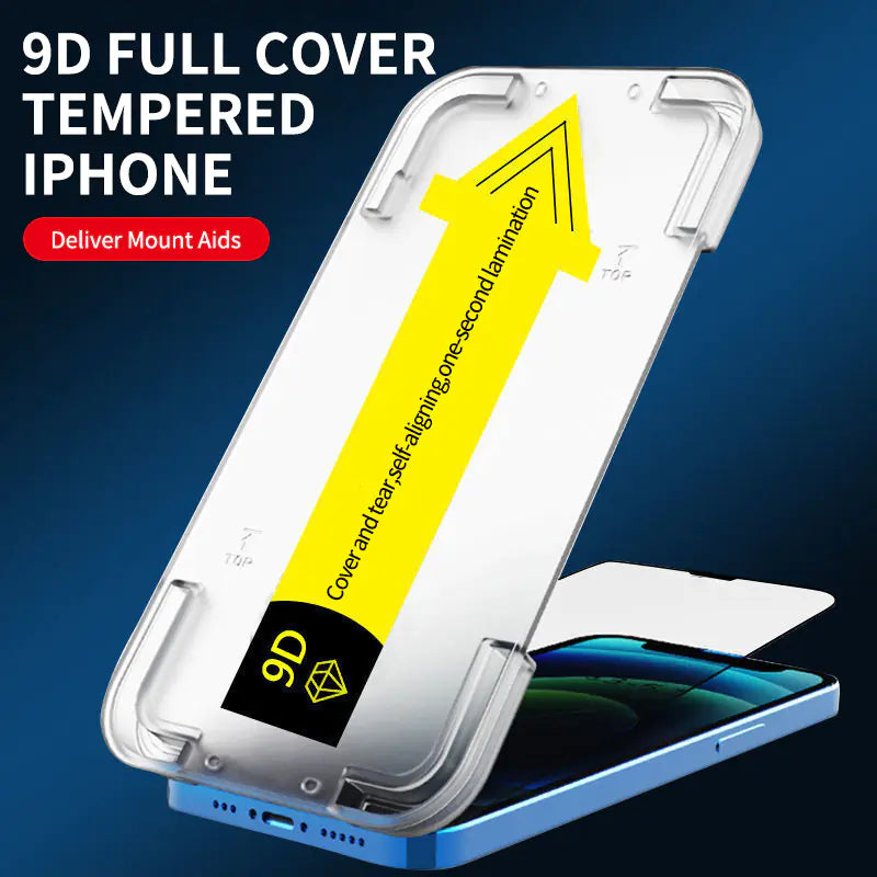 9D Full Cover Tempered Glass Screen Protector for iPhone