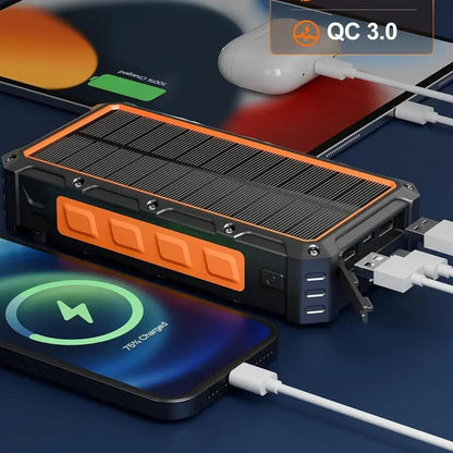 Multi-Function Solar Hand Crank Power Bank – Emergency Charger