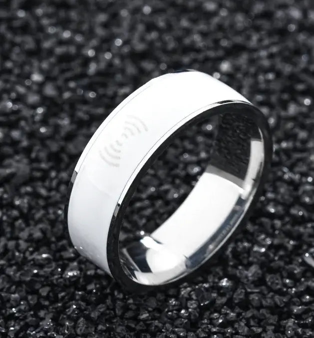 New Stainless Steel Smart Ring – Elegant Wearable Tech