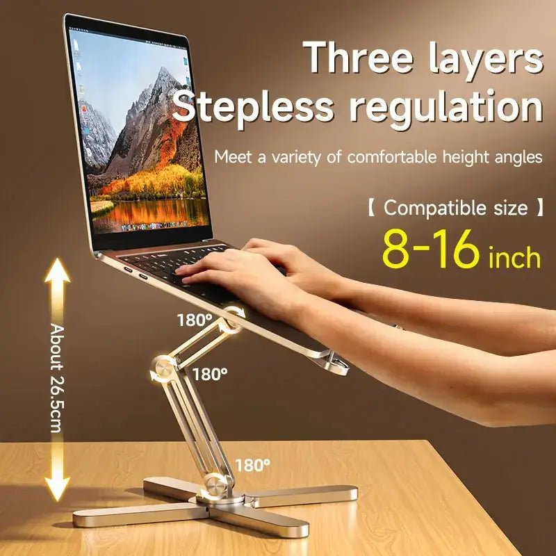 360 Rotating Aluminum Laptop Stand for MacBook