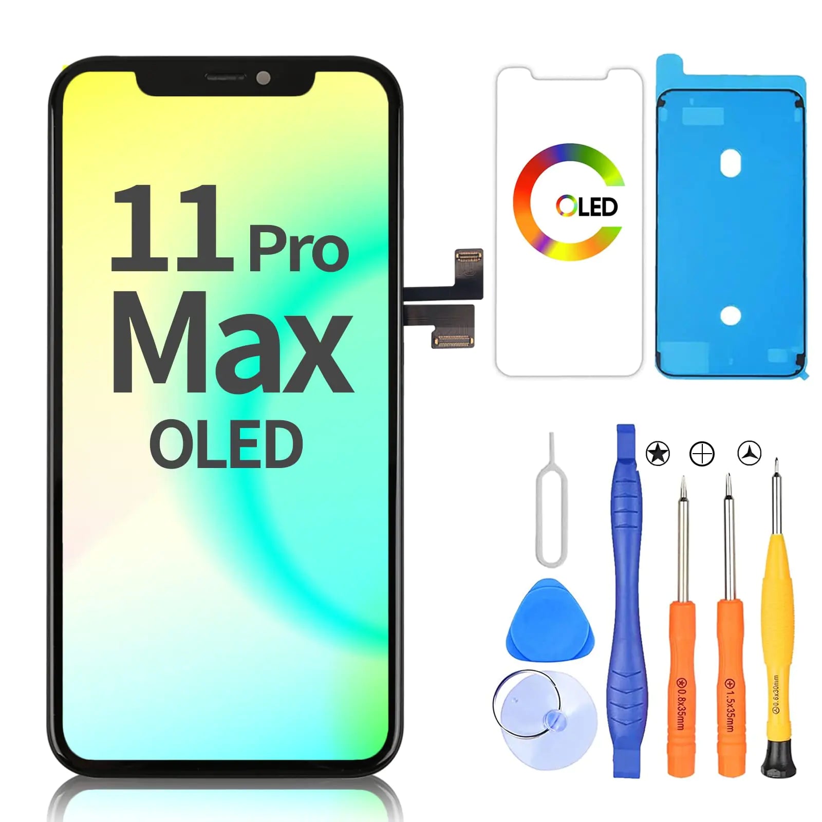 Ayake Screen Replacement for iPhone 11 Pro Max OLED 6.1 inches Display and Touch Digitizer Assembly with Tool Kits