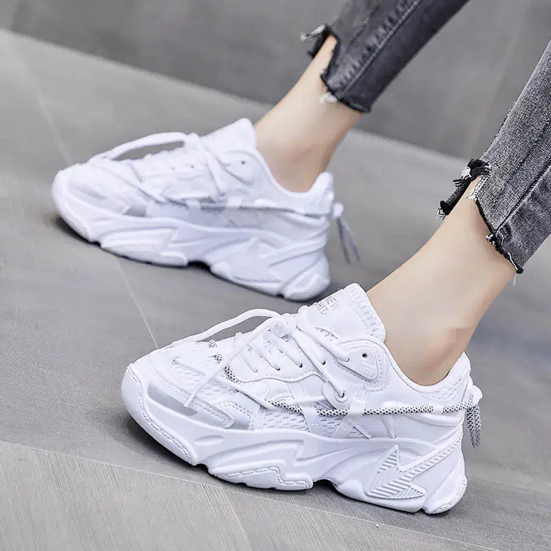 Trendy Breathable Casual Dad Sneakers for Women