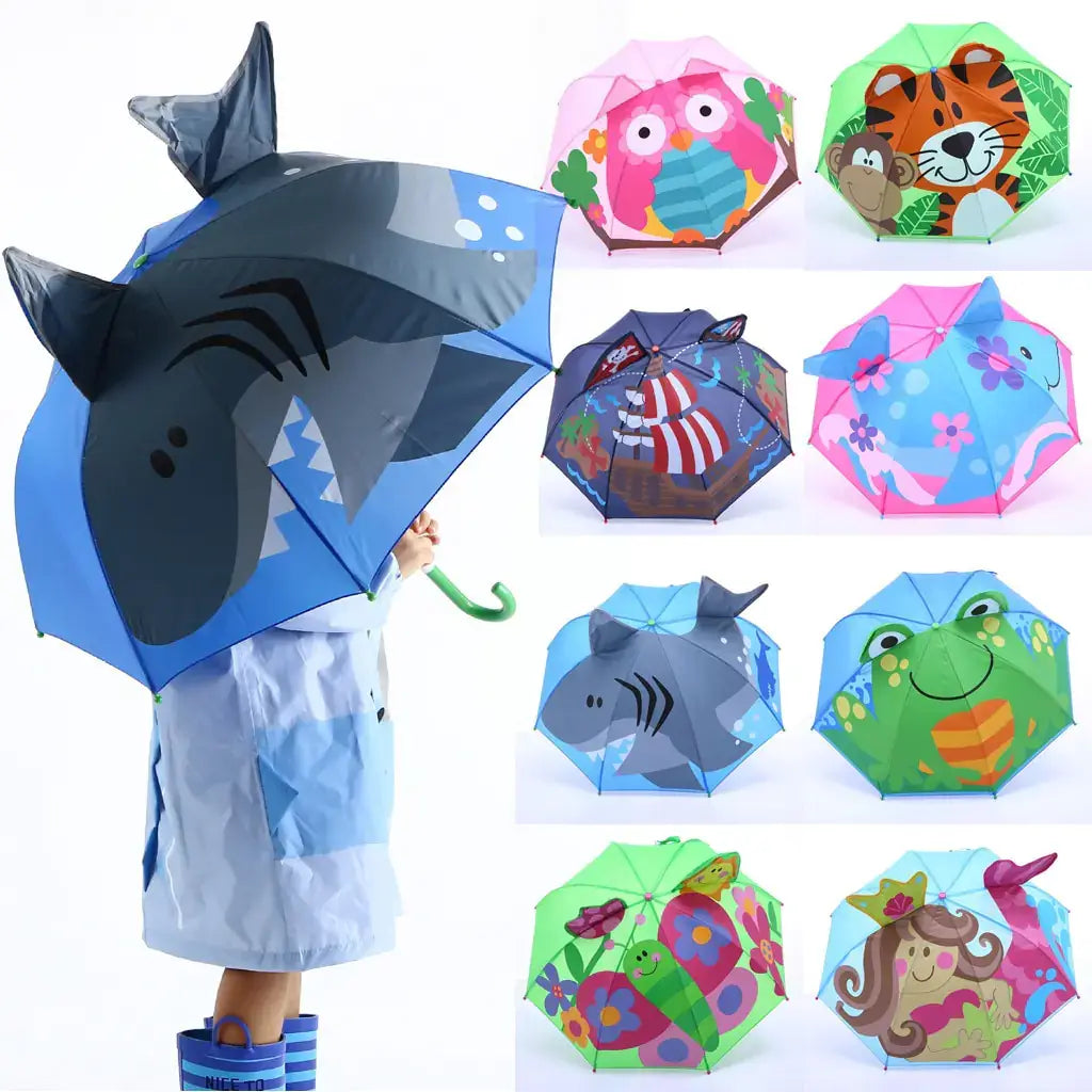 Kids Cartoon Umbrella with UV Protection
