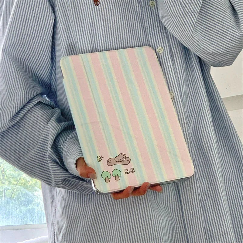 2024 New Cute Astral Cases for iPad Air 11" 13" Pro11 13 12.9 M2 M4 Case 9.7 5th 6th 10.2 7th 8th 9th 10th Air 3 4 5 6 Cover