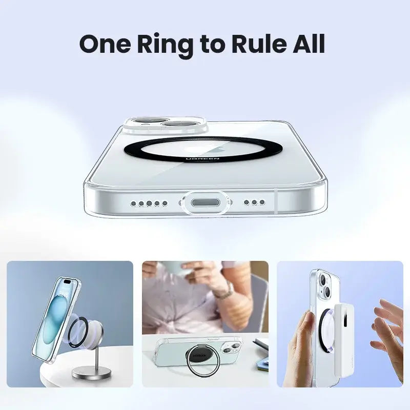 UGREEN MagSafe Ring for iPhone 17/16/15/14/13/12 — magnetic plate