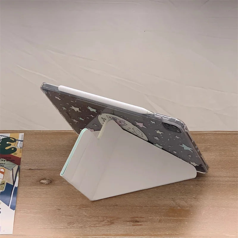 2024 New Cute Astral Cases for iPad Air 11" 13" Pro11 13 12.9 M2 M4 Case 9.7 5th 6th 10.2 7th 8th 9th 10th Air 3 4 5 6 Cover