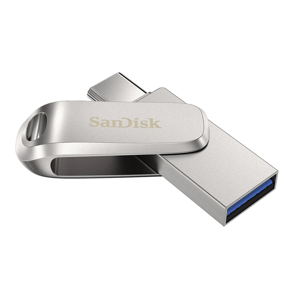 100% Original SanDisk USB Flash Drive 32GB 64GB 128GB 256GB 512GB Type-C OTG USB 3.1 Memory Stick Metal U Disk SDDDC4 Pendrive