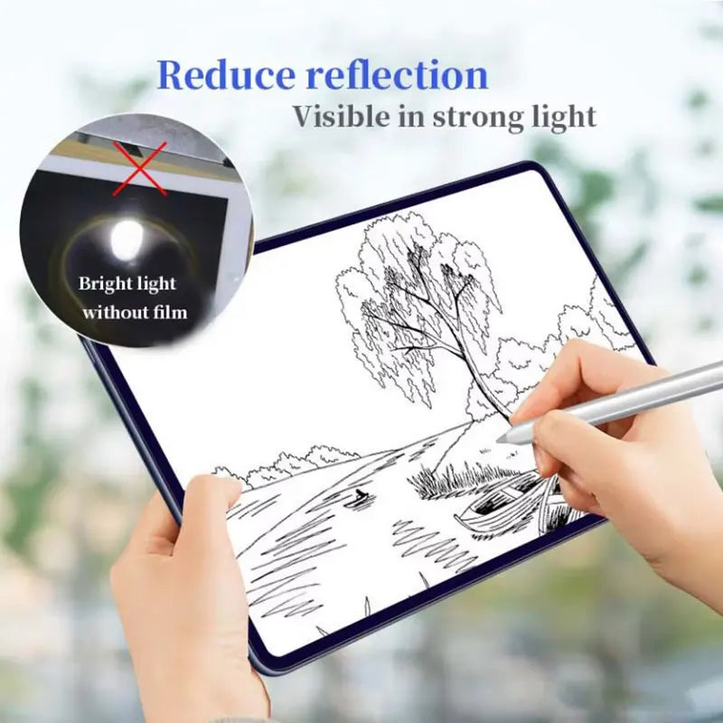 2PCs Matte PET Paper Feel Film For Apple iPad Pro 11 M4 2024 Screen Protector Writing and Painting Film For iPad Pro 13 M4 2024