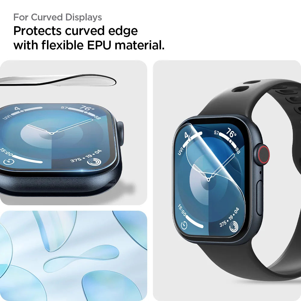 Spigen EliteShield EZ Fit for Apple Watch 11/10 Series (46mm/42mm) Screen Protector