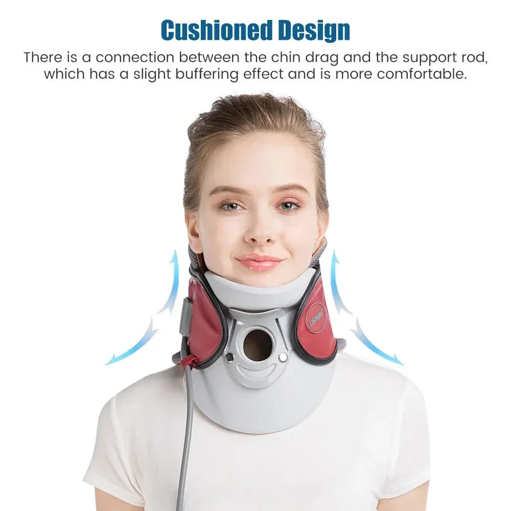 Inflatable Cervical Collar Neck Traction Device Medical Grade Support for Spine Alignment Pain Relief Homeuse Posture Corrector
