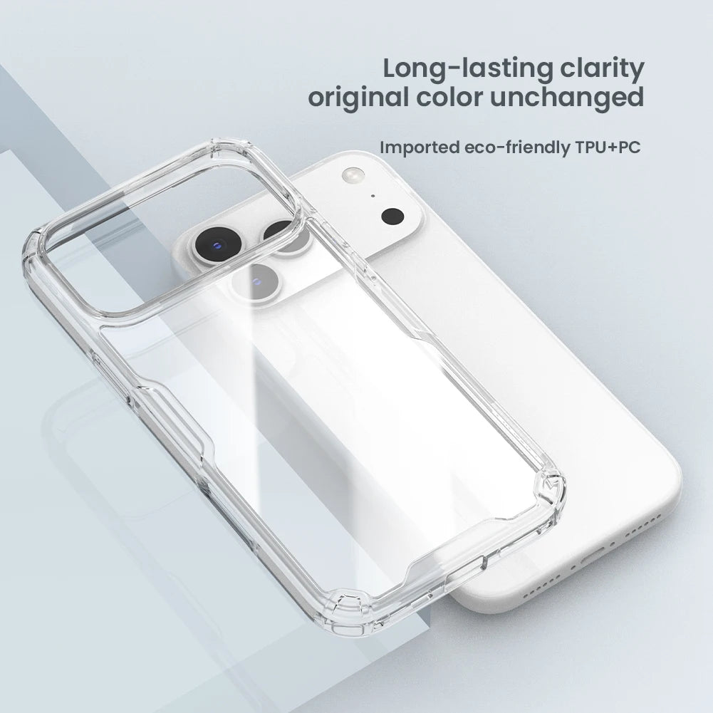 Nillkin For iPhone 17 Pro Max 17 Air 16 Pro Max iPhone16Pro 16 Plus Case Soft TPU Airbag Shockproof Back Cover