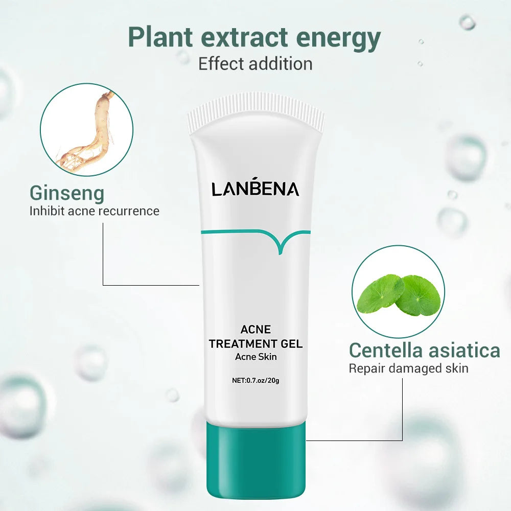 LANBENA Acne Control Series Clear Face Moisturizer Control Oil Acne Removal Toner Dredge Pores SerumSoothe SkinFoaming Cleanser