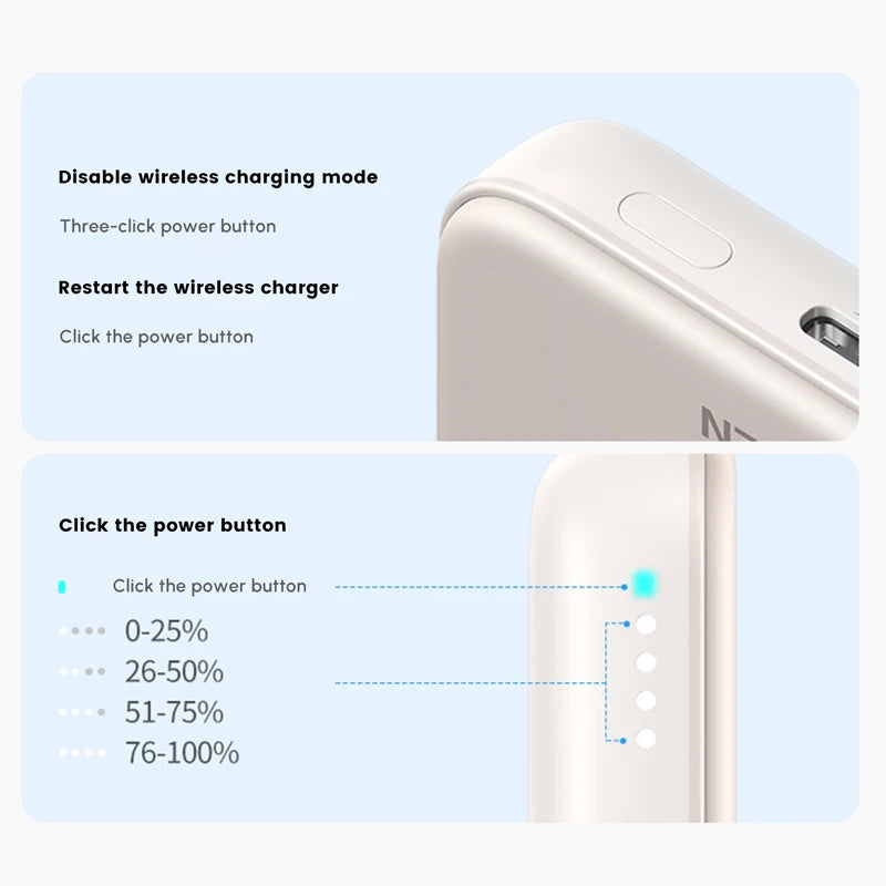 UGREEN Portable Power bank, Qi2 Certified Magnetic 15W Wireless Power Bank, 10000mAh 30W Fast Charging Battery Pack with USB-C