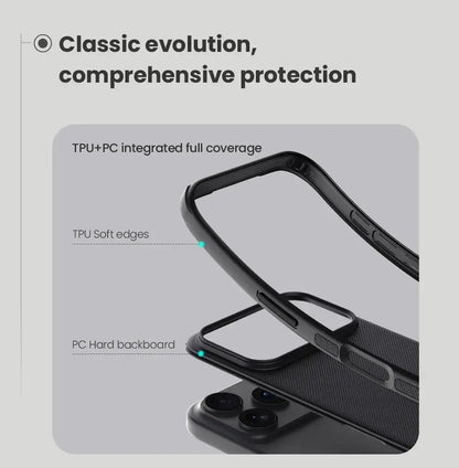 NILLKIN Case For iPhone 17/17 Pro/17 Pro Max/17 Air, Dual TPU+PC Shockproof, Anti-Slip Matte Coating, 4-Corner Bumper Protection