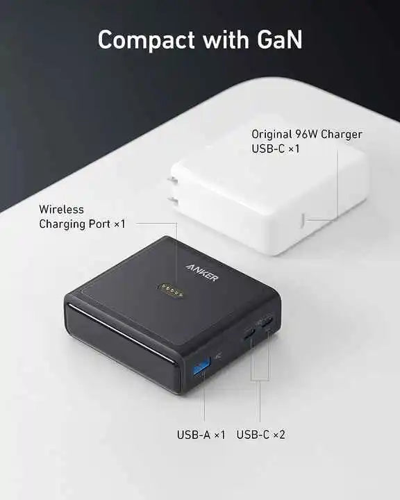 Anker 100W Charging Base Fast Charging with 4 Ports for Anker Prime Power Bank Compatible with MacBook iPhone 15 Series