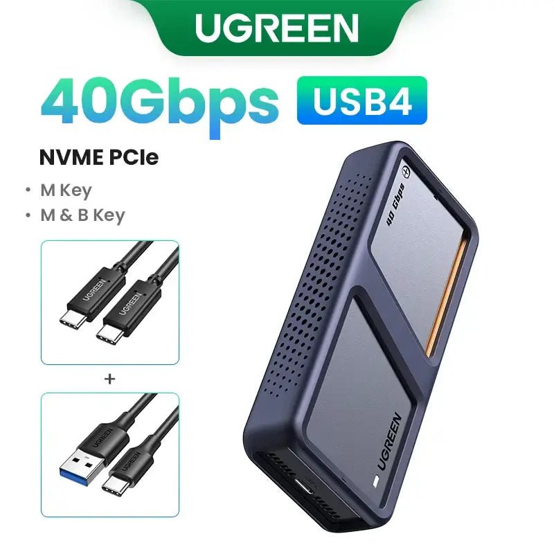 UGREEN 20Gbps NVMe SSD Case – M.2 to USB 3.2 Gen 2x2 Enclosure 
