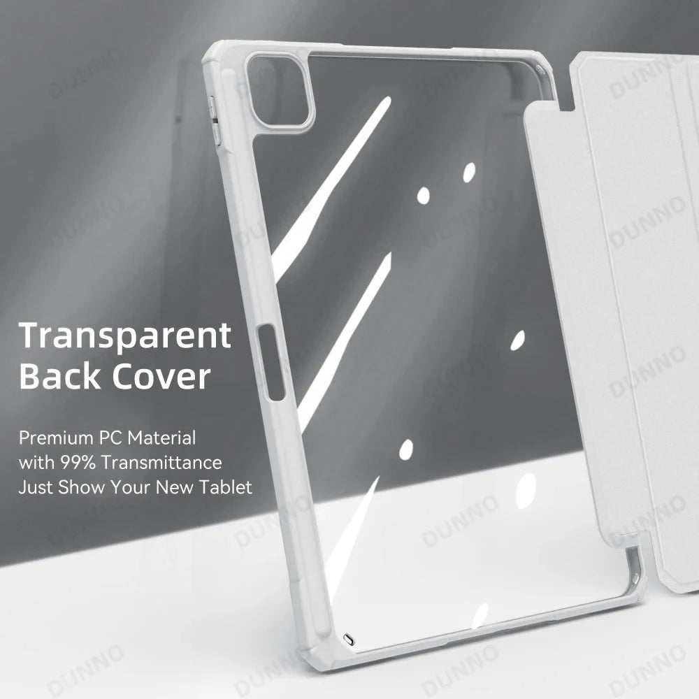 2025 New Transparent Case for IPad 11th A16 Pro Air 13 11 M3 M2 M4 2025 12.9 " 9 8 7 6 5 4 10 Th Mini 7 6 Funda Shockproof Cover