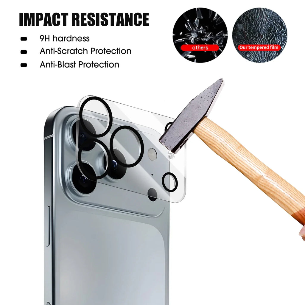 1-4PCS Tempered Glass Camera Lens Film for IPhone 17 Air 17Pro 17 ProMax HD Hardness Shatterproof Camera Protectors for IPhone17