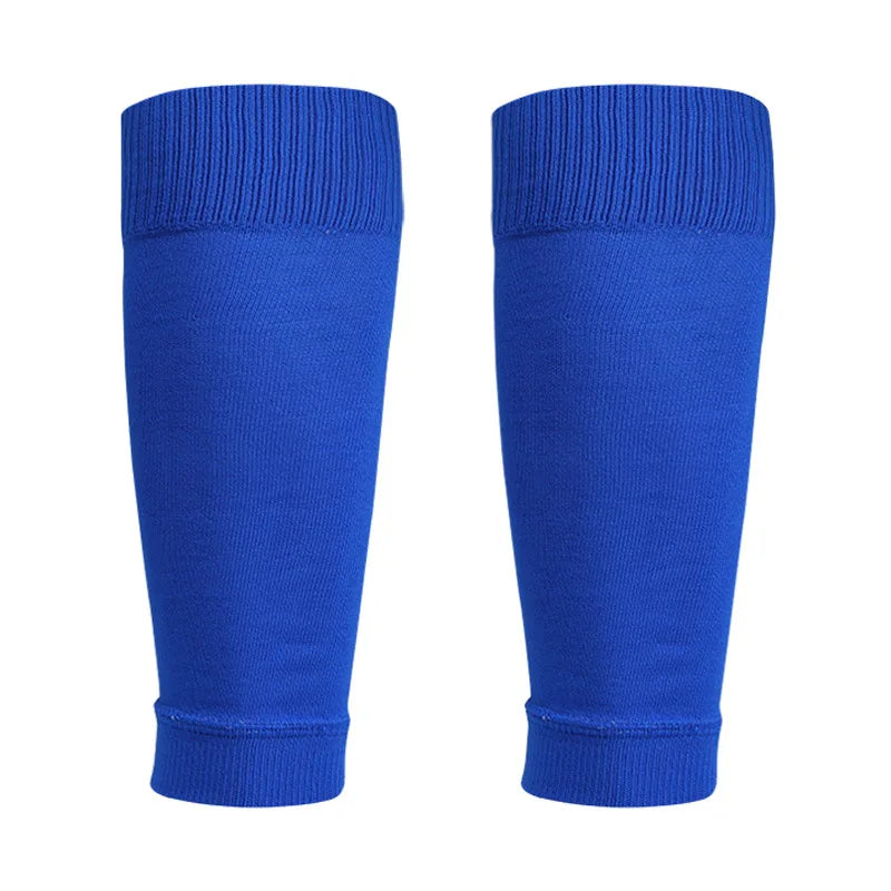 1 Pair Hight Elasticity Soccer Protective Socks Without Feet Kids Adults Shin Pads Guard For Football Sport Leg Support Sleeves