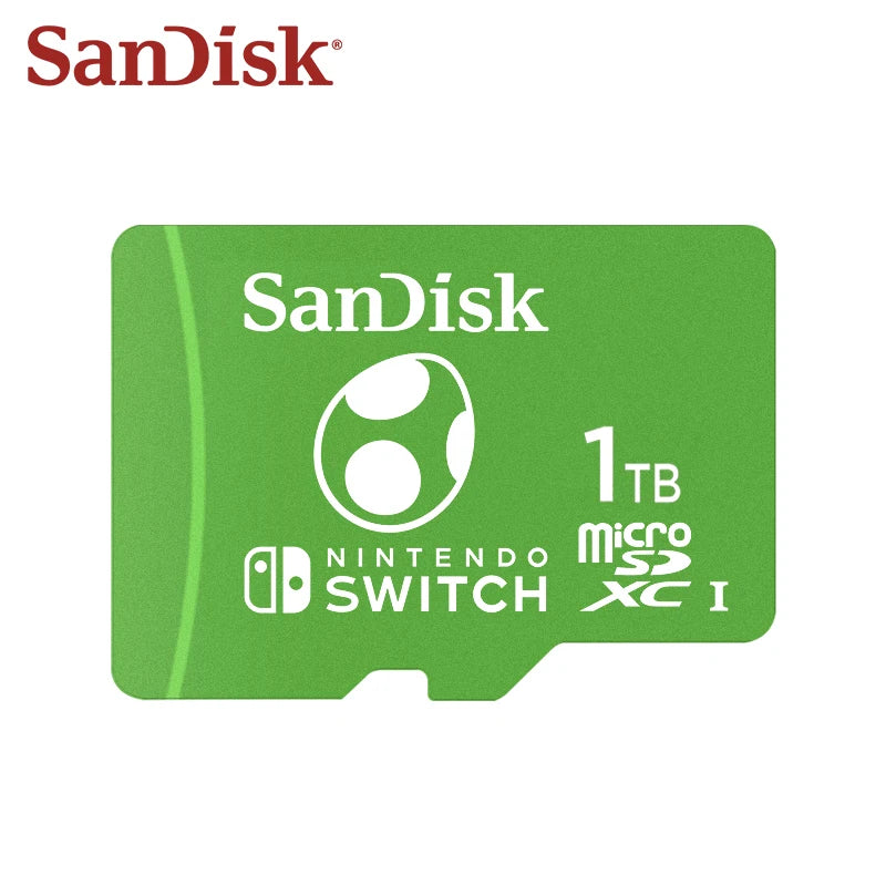 100% Original SanDisk Memory Card 128GB 256GB 512GB 1TB Read Speed Up To 100MB/s U3 UHS-I Micro SD Card For Nintendo Switch