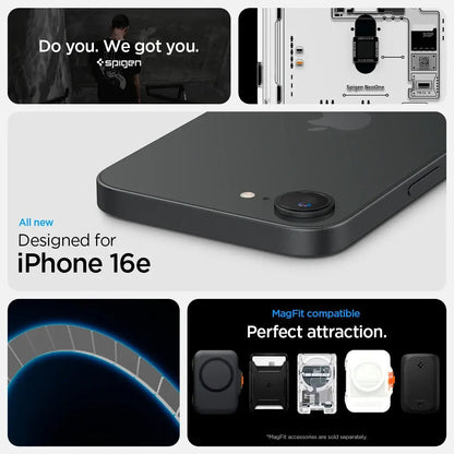 Spigen Ultra Hybrid MagFit Neo One iPhone 16e Case camera protection Techs Park