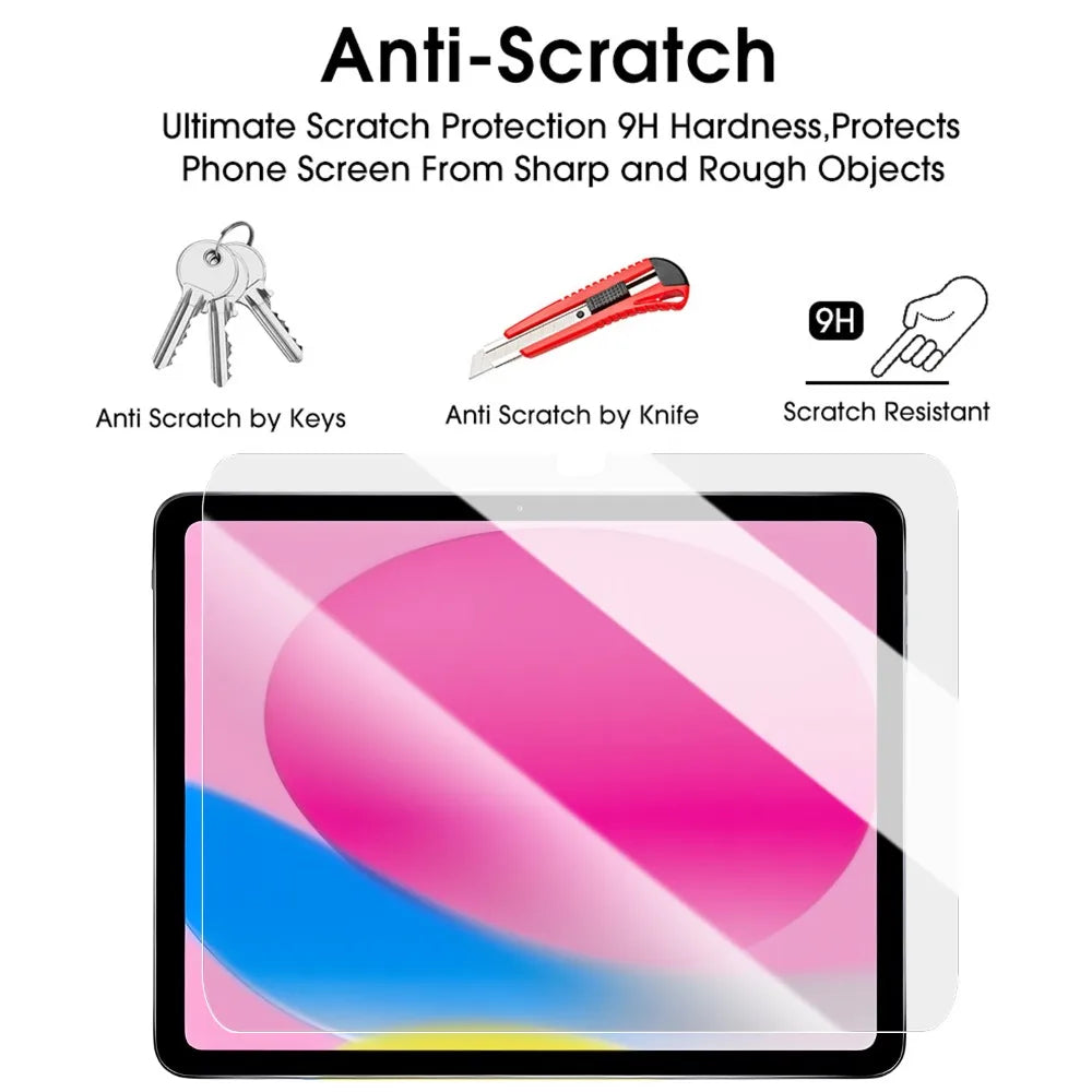 1-2PCS Tempered Glass for IPad A16/Air11/Air13 Screen Protector Anti-Scratch HD Protective Film for IPad 2025 A16 Air11 Air13
