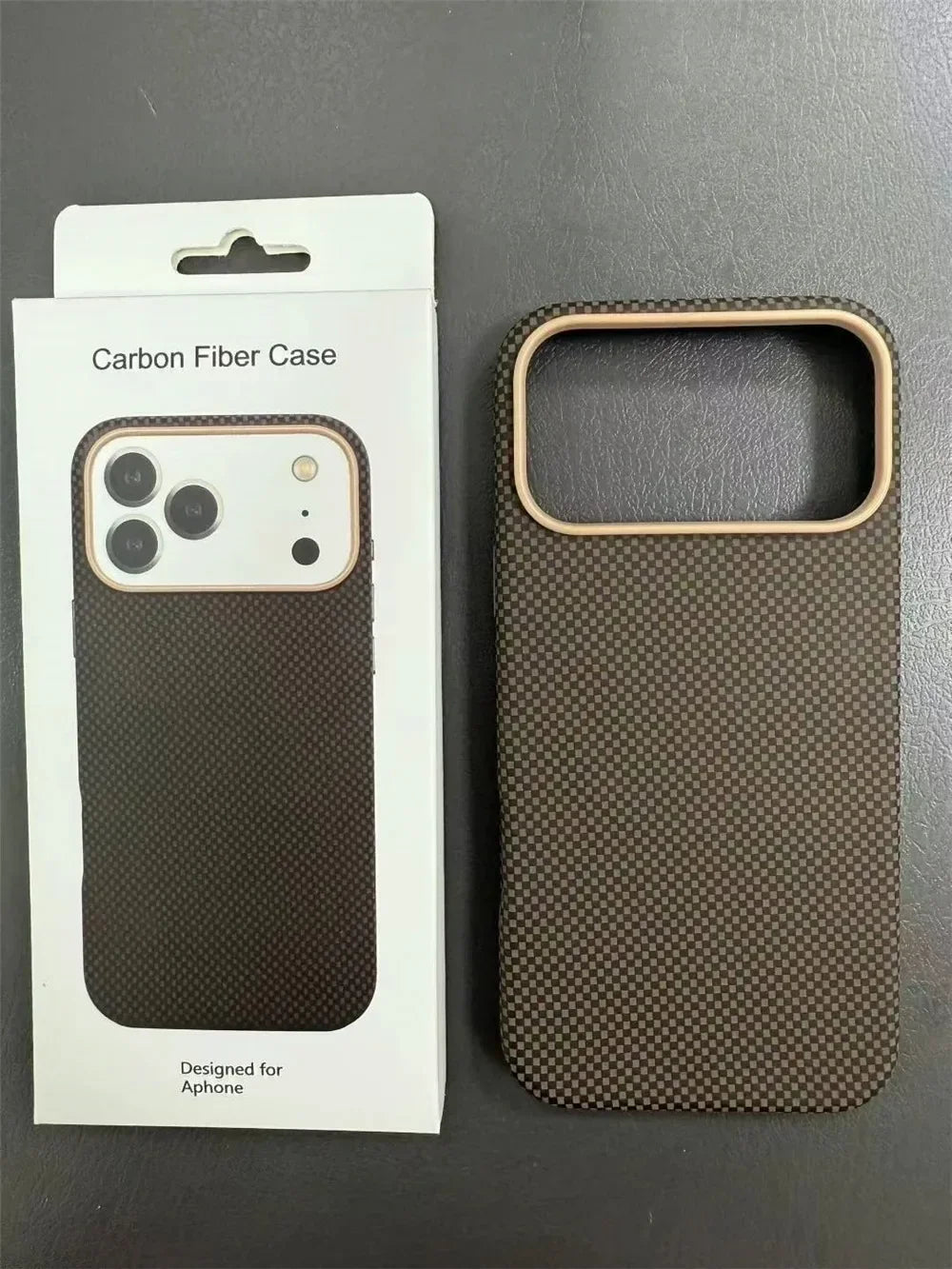 Original Kevlar Carbon Fiber Texture Magnetic Case For IPhone 17 Pro Max 17 Air Smooth-Touch Metal Camera Frame Shockproof Cover